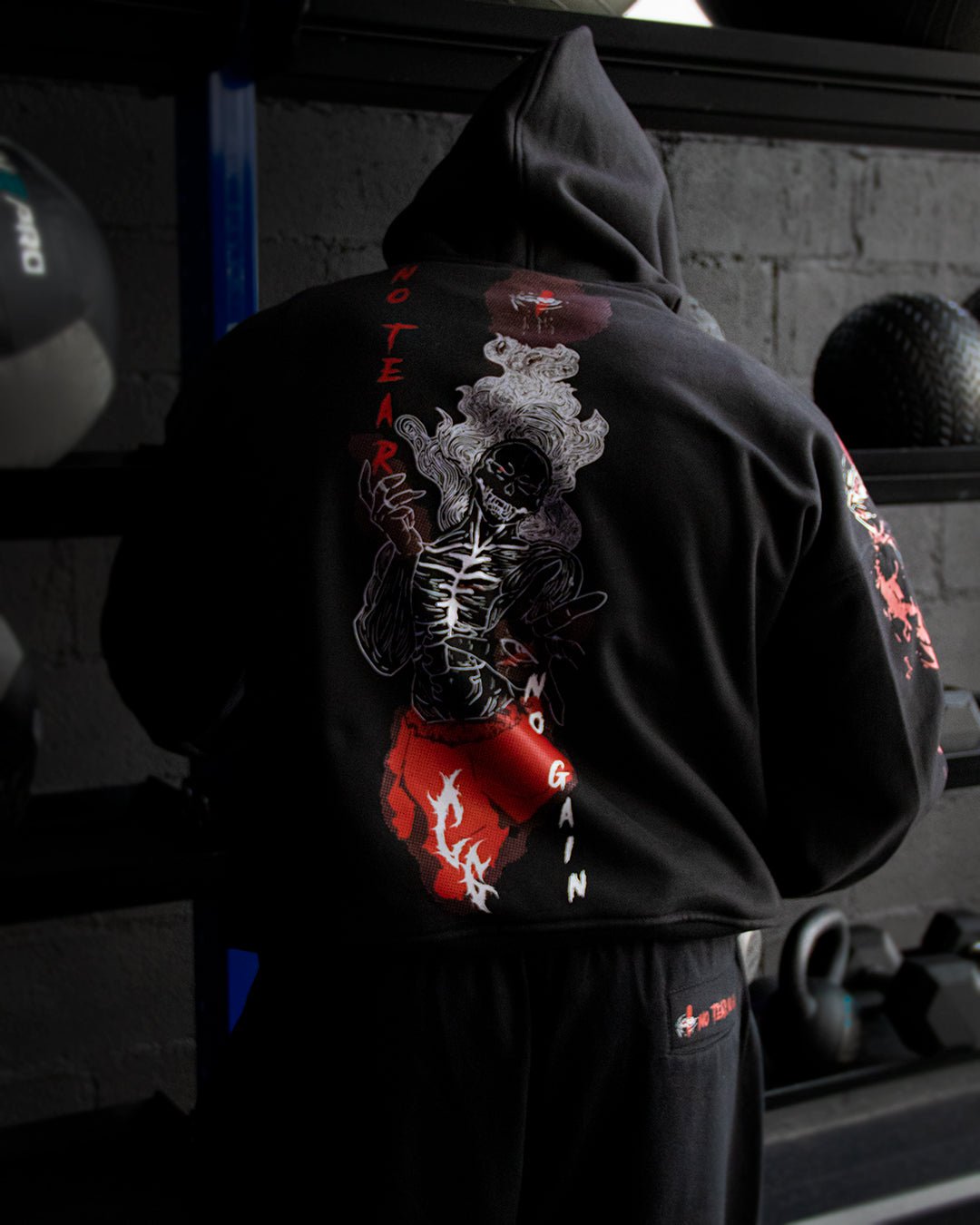 HOODIE OVERSIZE - NO TEAR NO GAIN - Calacas God